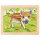 Goki - Puzzle aus Holz - 24 Teile - ab 3 Jahre - Waldtiere, sort. (5)
