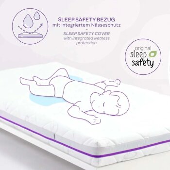 Träumeland - Matratze Sternenweiß 70 x 140 cm