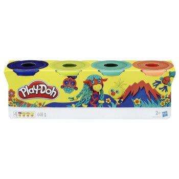 Hasbro - Play-Doh - 4er-Pack Wild