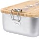 Lässig - Lunchbox Stainless Steel Bamboo Nature (2)