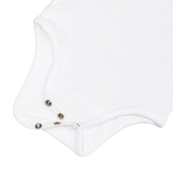 Lässig - Baby Body Kurzarm - gerippt, Milky, Gr. 86-92 (2)