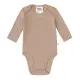 Lässig - Baby Body Langarm - gerippt, Hellbraun, Gr. 86-92 (2)