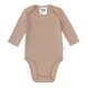 Lässig - Baby Body Langarm - gerippt, Hellbraun, Gr. 50-56 (2)