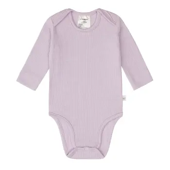 Lässig - Baby Body Langarm - gerippt, Lila, Gr....