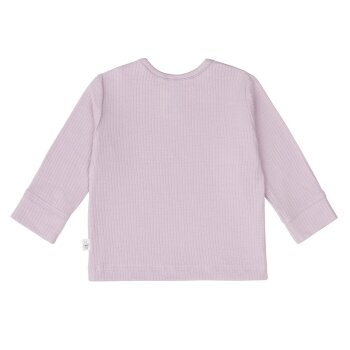 Lässig - Baby Langarmshirt gerippt - Lila, Gr. 50-56