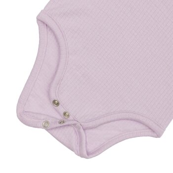 Lässig - Baby Body Kurzarm - gerippt, Lila, Gr. 86-92 (2)