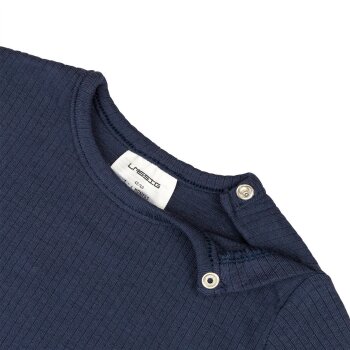 Lässig - Baby Langarm-Shirt gerippt - Blau, Gr. 50-56