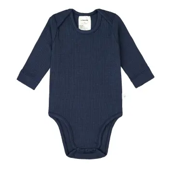 Lässig - Baby Body Langarm - gerippt, Blau, Gr....