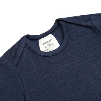 L&auml;ssig - Baby Body Kurzarm - gerippt, Blau, Gr....