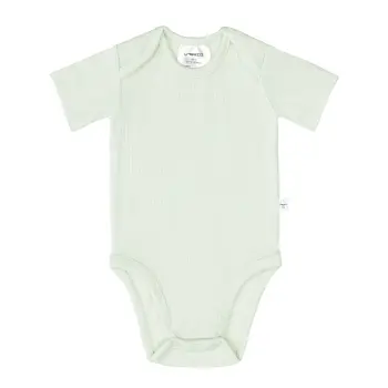 Lässig - Baby Body Kurzarm - gerippt, Mint, Gr....