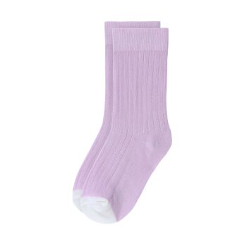Lässig - Kinder Socken 5er Set, Little Gang - Lila, Weiß, Gr. 23-26 (A)