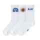 Lässig - Kinder Tennissocken 3er-Set - Little Gang, Run Weiß, Gr. 23-26 (A)