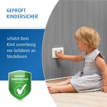 reer - Steckdosenschutz klebbar weiß 10 Stück (6)