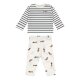 Lässig - Kinder-Pyjama lang - Hund Milky, Zweiteilig, Gr. 74/80
