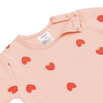 Lässig - Kinder-Pyjama lang - Herzen Rosa, Bio-Baumwolle, 2-4 Jahre