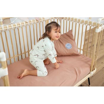Lässig - Kinder Pyjama lang - Bio Baumwolle, Regenbogen Mint, 2-4 Jahre
