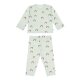 Lässig - Kinder Pyjama lang - Bio Baumwolle, Regenbogen Mint, 2-4 Jahre