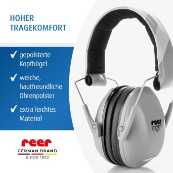reer - SilentGuard Kids Kapselgehörschutz grau (3)