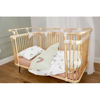 Lässig - Spannbettlaken aus TENCEL Lyocell - Light Brown, 0-4 Jahre
