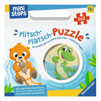 Ravensburger - ministeps - Plitsch-Platsch-Puzzle: Lieblingstiere