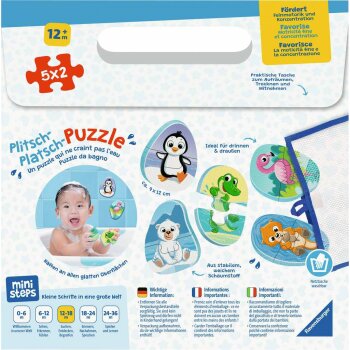 Ravensburger - ministeps - Plitsch-Platsch-Puzzle:...