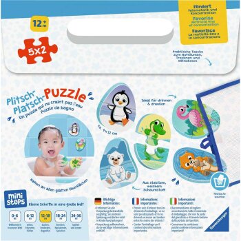 Ravensburger - Puzzle Plitsch-Platsch - 10 Teile - ab 1...