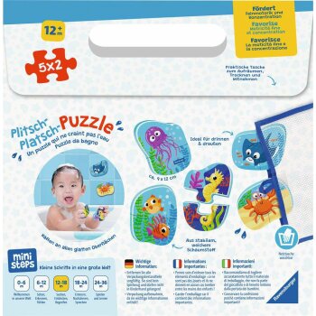 Ravensburger - ministeps - Plitsch-Platsch-Puzzle:...