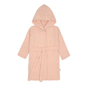 Lässig - Kinder-Bademantel aus Musselin - Dots Peach...