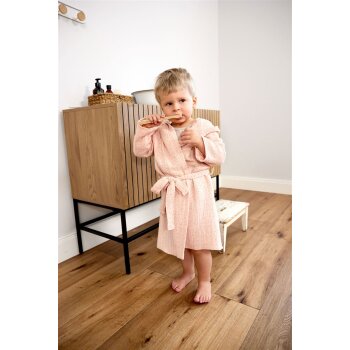 Lässig - Kinder-Bademantel aus Musselin - Dots Peach...