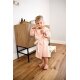 Lässig - Kinder-Bademantel aus Musselin - Dots Peach Rose, 2-3 Jahre