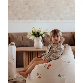 Dear April - Bestickter Sitzsack Songbirds (85 x 70 cm)