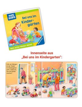 Ravensburger - ministeps - Mein erster Bücherwürfel: Töpfchen, Schnuller, Gute Nacht
