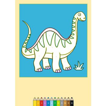 Ravensburger - Malen nach Zahlen ab 3 - Dinosaurier