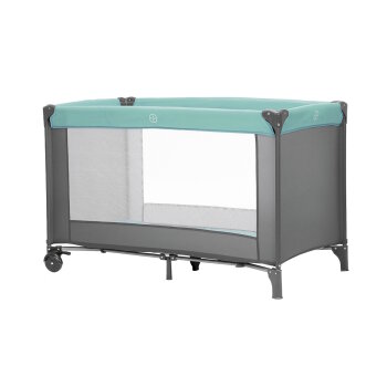 EK - Reisebett grau, türkis (60 x 120 cm) (A)