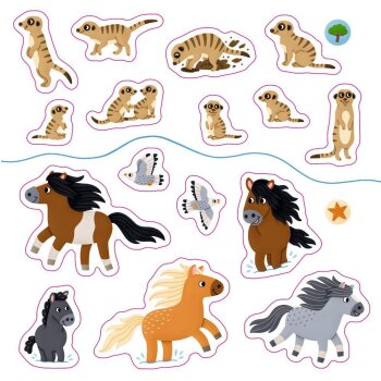 Coppenrath - Mini-Künstler - Meine Mini-Stickerwelt: Lieblingstiere (5)
