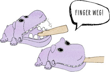 Die Spiegelburg - Bunte Geschenke - Schnapp-Hippo, sort. (12)