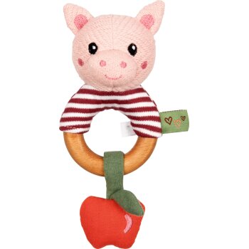 Die Spiegelburg - Little Wonder - Holz-Ringrassel Schwein...