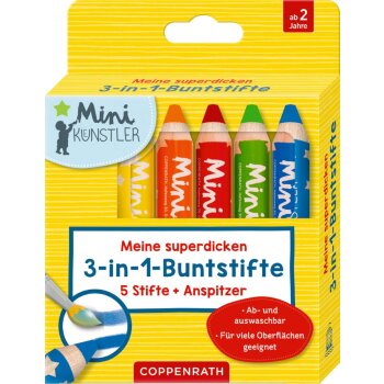 Die Spiegelburg - Meine superdicken 3-in-1-Buntstifte -...