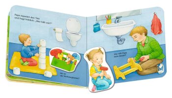 Ravensburger - ministeps - Mein erstes Magnetbuch: Wer baut was? Bei mir zu Hause