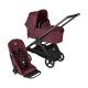 BUGABOO - Dragonfly Kinderwagen mit Liegewanne und Sitz BLACK / DARK-CHERRY