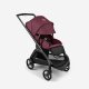 BUGABOO - Dragonfly Kinderwagen mit Liegewanne und Sitz BLACK / DARK-CHERRY