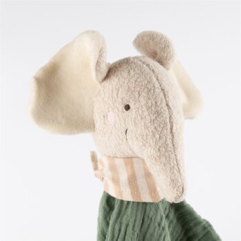 sigikid - Schnuffeltuch Elefant Moss Green