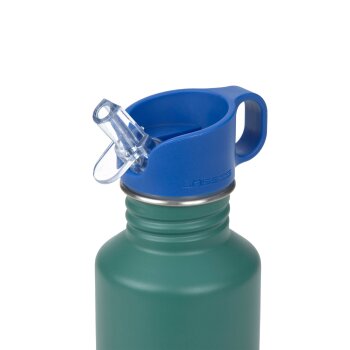 Lässig - Edelstahl Kinder Trinkflasche Little Gang - Rainbow Green, ab 4 Jahren