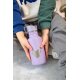 Lässig - Edelstahl Kinder Trinkflasche Little Gang - Heart Lilac, ab 3 Jahren