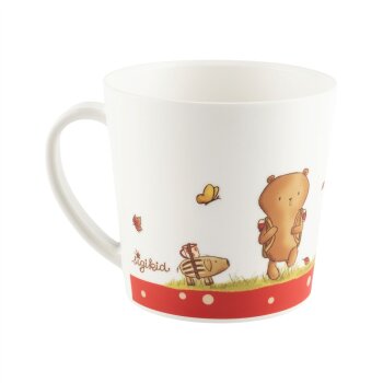 sigikid - Campingtasse Mister OLui und Rupert - Rot/Beige