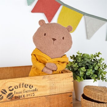 sigikid - Kuscheltier Biberbär Mister OLui - Gelber Hoodie