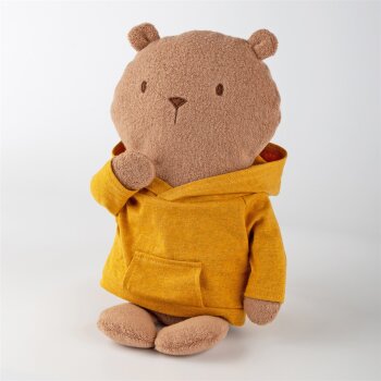 sigikid - Kuscheltier Biberbär Mister OLui - Gelber Hoodie