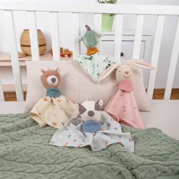 sigikid - Schnuffeltuch Hase sigibaby - Rosa Bunt