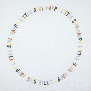 Lässig - Mulltücher 2er Set 120 x 120 cm - Happy Fruits, Pfirsich