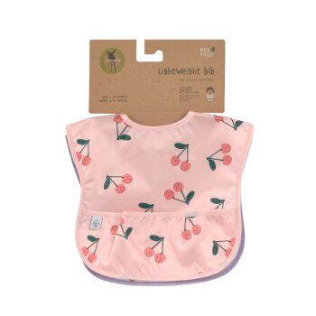 Lässig - Lätzchen mit Auffangschutz (2 Stk) - Happy Fruits, Kirsche